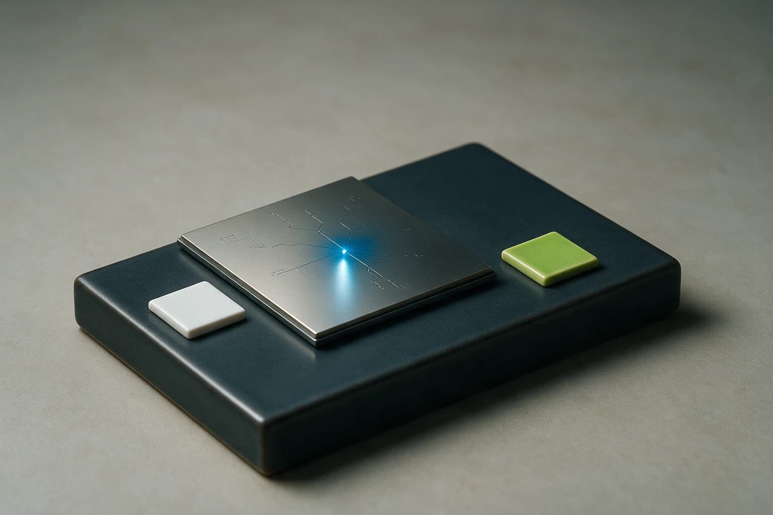 A precision compute wafer connected to a single intelligence node